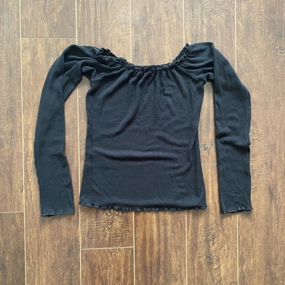 Garage Black Long Sleeve Top XS - Picture 5 of 10